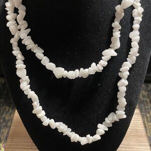 Elegant White Stone Necklace